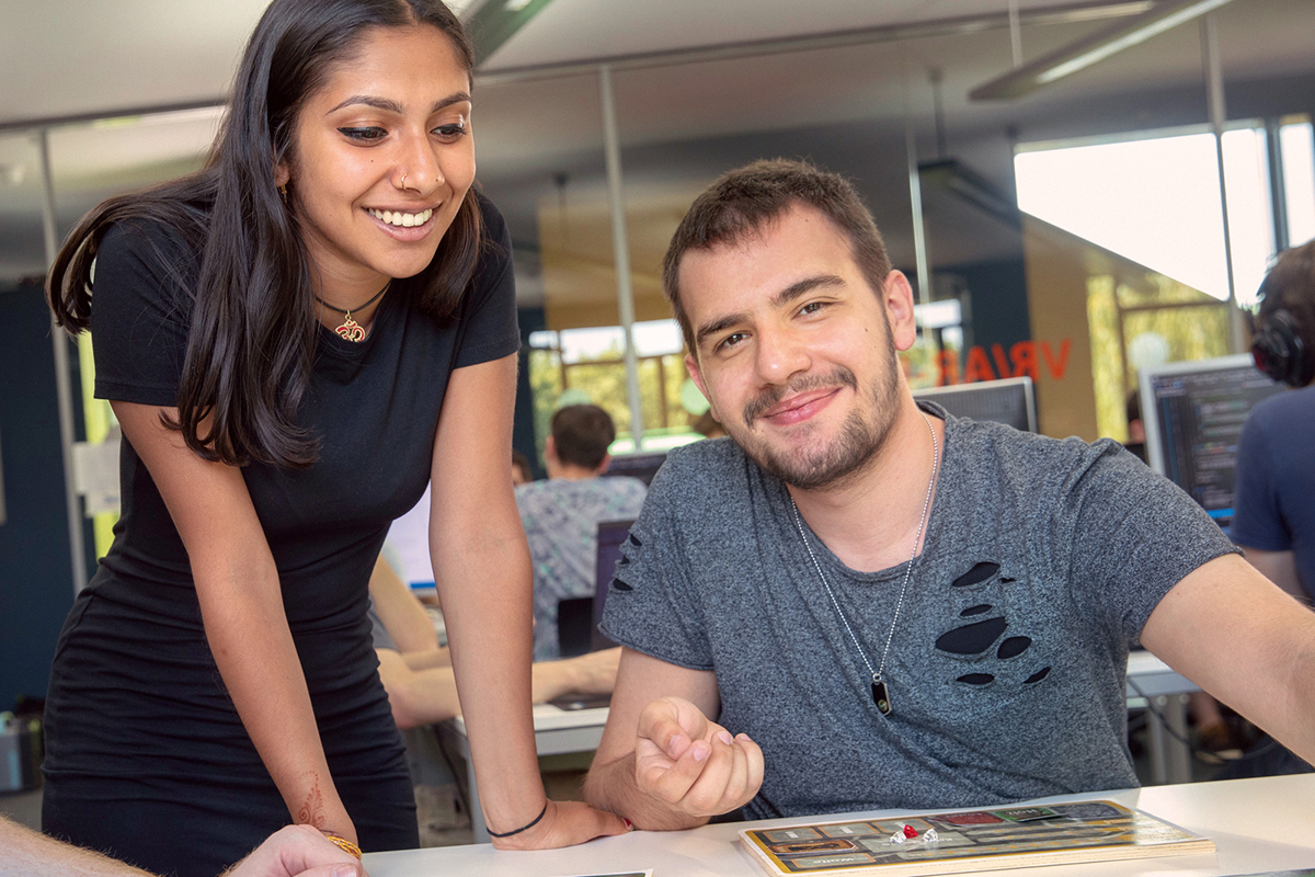 Studenten des Studiengangs Virtuelle Realitäten