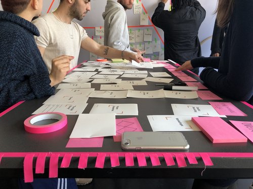 Master Design Strategy students do teamwork.