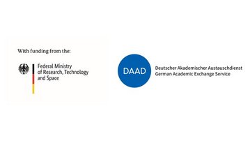 Federal Ministry of Education and Research and DAAD logo, representing the German Academic Exchange Service.