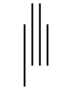 Ein stilisiertes, schwarzes Symbol eines Schlüssels, das auf einem weißen Hintergrund dargestellt ist.