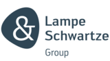 Lampe & Schwartz Group Logo, bestehend aus einem stilisierten Symbol und dem Schriftzug in moderner Schriftart.