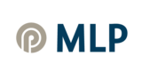 Logo von MLP, bestehend aus einem stilisierten "P" in Grau und den Buchstaben "MLP" in Blau.