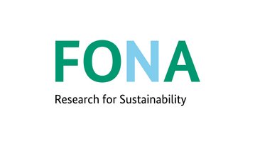 FONA logo with the slogan 'Research for Sustainability' in green and blue lettering.