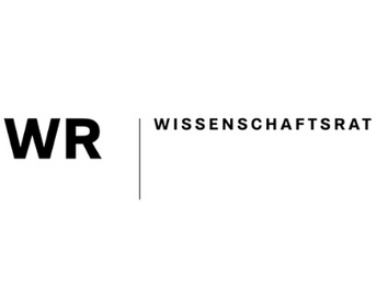 WR logo representing the Wissenschaftsrat, a German scientific advisory body. The design features bold lettering and a clean, modern aesthetic, emphasizing the organization's focus on science and research.