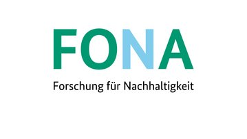 FONA-Logo mit dem Schriftzug "Forschung für Nachhaltigkeit" darunter.